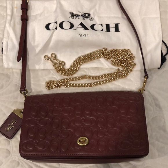 Coach 1941 Dinky Signature Embossed Leather Bag - Picture 2 of 11